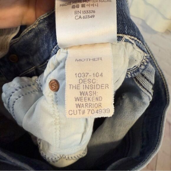 Mother The Insider Weekend Warrior Jeans size 26 - Picture 9 of 10